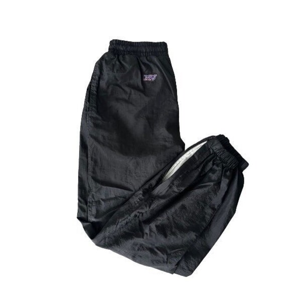 MV Sport Vintage‎ 90s Women Black Lined Track Pants with Zipper Medium - Picture 3 of 7